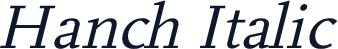 Hanch Italic