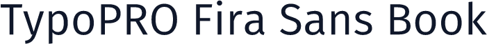 TypoPRO Fira Sans Book