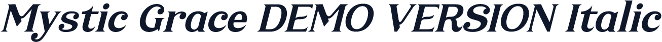 Mystic Grace DEMO VERSION Italic