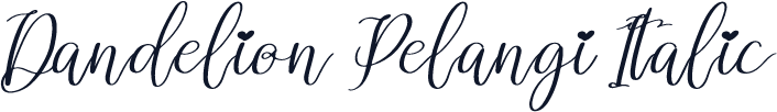 Dandelion Pelangi Italic