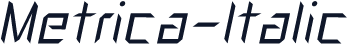 Metrica-Italic