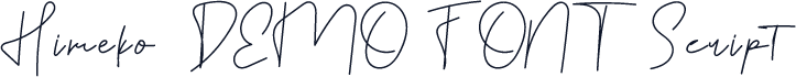 Himeko-DEMO FONT Script