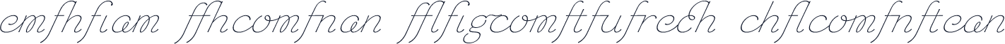 Chic Hand Ligatures Slanted