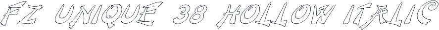 FZ UNIQUE 38 HOLLOW ITALIC