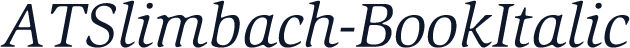 ATSlimbach-BookItalic