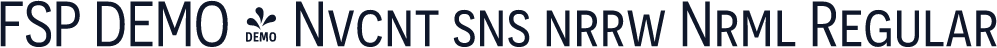FSP DEMO - Nvcnt sns nrrw Nrml Regular