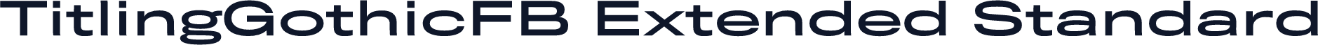 TitlingGothicFB Extended Standard