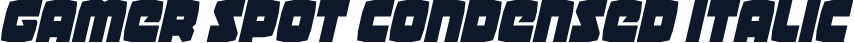Gamer Spot Condensed Italic