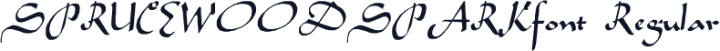 SPRUCEWOODSPARKfont Regular
