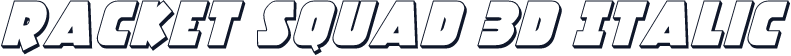 Racket Squad 3D Italic