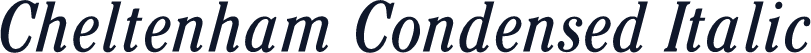 Cheltenham Condensed Italic
