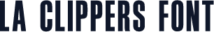 LA Clippers font