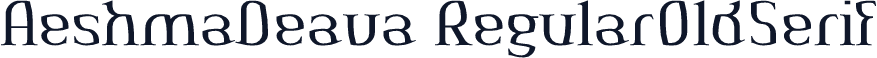 AeshmaDeava RegularOldSerif