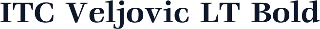 ITC Veljovic LT Bold