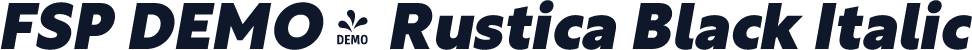 FSP DEMO - Rustica Black Italic