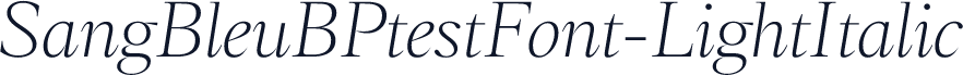 SangBleuBPtestFont-LightItalic