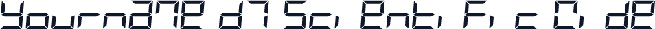 Yourname D7 Scientific Wide
