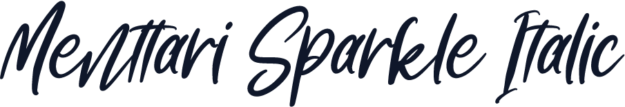 Menttari Sparkle Italic