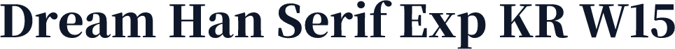 Dream Han Serif Exp KR W15