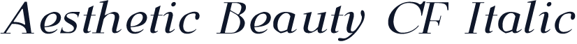 Aesthetic Beauty CF Italic