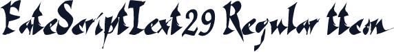 FateScriptText29 Regular ttcon