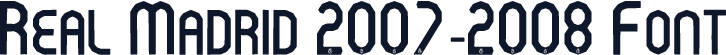 Real Madrid 2007-2008 Font