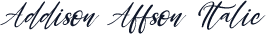 Addison Affson Italic