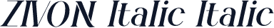 ZIVON Italic Italic