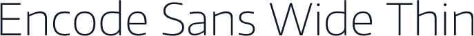 Encode Sans Wide Thin