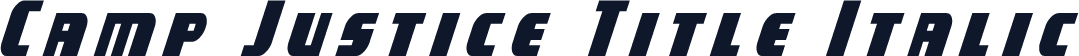 Camp Justice Title Italic