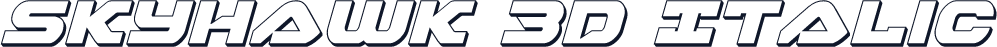 Skyhawk 3D Italic