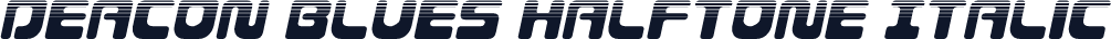 Deacon Blues Halftone Italic