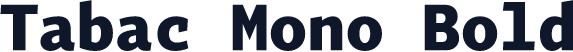 Tabac Mono Bold
