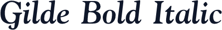 Gilde Bold Italic