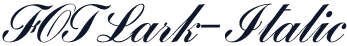 FOTLark-Italic