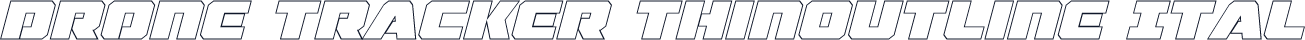 Drone Tracker ThinOutline Ital