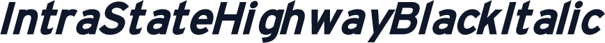 IntraStateHighwayBlackItalic