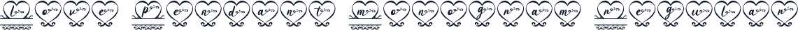 Love Pendant Monogram Regular