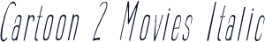 Cartoon 2 Movies Italic