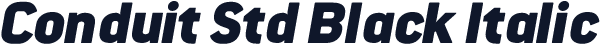 Conduit Std Black Italic