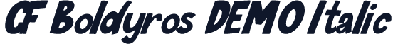 CF Boldyros DEMO Italic
