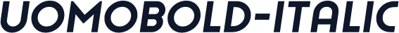 ☞UomoBold-Italic
