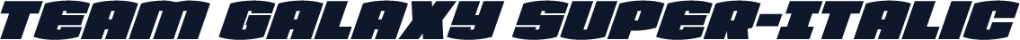 Team Galaxy Super-Italic