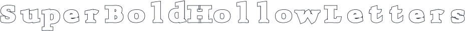 SuperBoldHollowLetters