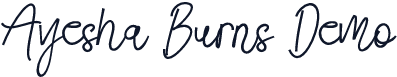 Ayesha Burns Demo