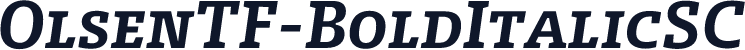OlsenTF-BoldItalicSC