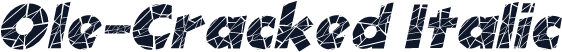 Ole-Cracked Italic