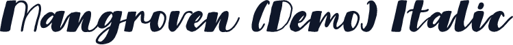 Mangroven (Demo) Italic