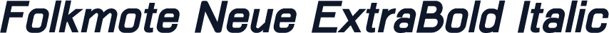 Folkmote Neue ExtraBold Italic