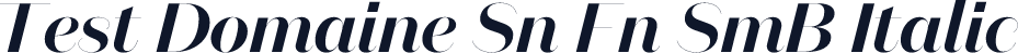 Test Domaine Sn Fn SmB Italic